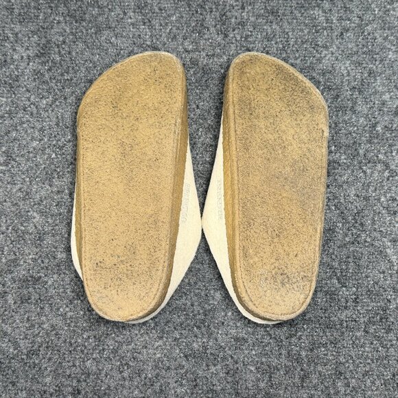 Birkenstock Zermatt Shearling Slippers Women's Size 6 Cream Slip On House Shoes - Picture 8 of 10